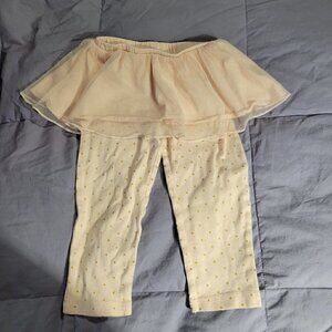 Carter's Girls Pink Multi-layered Tutu And Leggings Size 24M